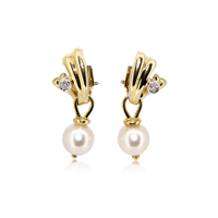 Orecchini Salvini Donna in Oro giallo Diamante 0.09 Ct AOP09033 - AOP09033
